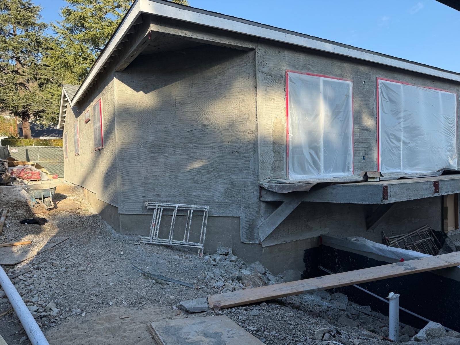 Addition stucco corner detail